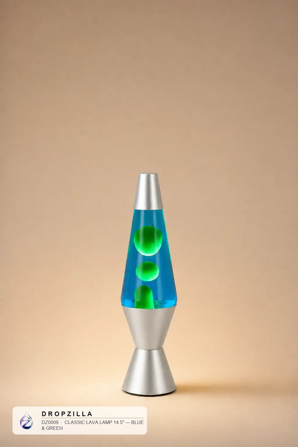 Classic Lava Lamp 14.5″ — Blue & Green