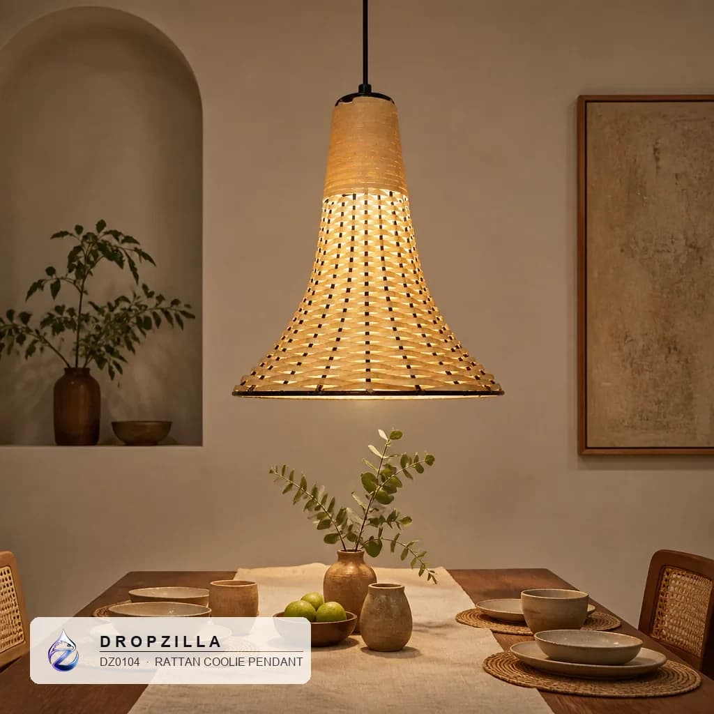 Dining styled with Dropzilla lamps