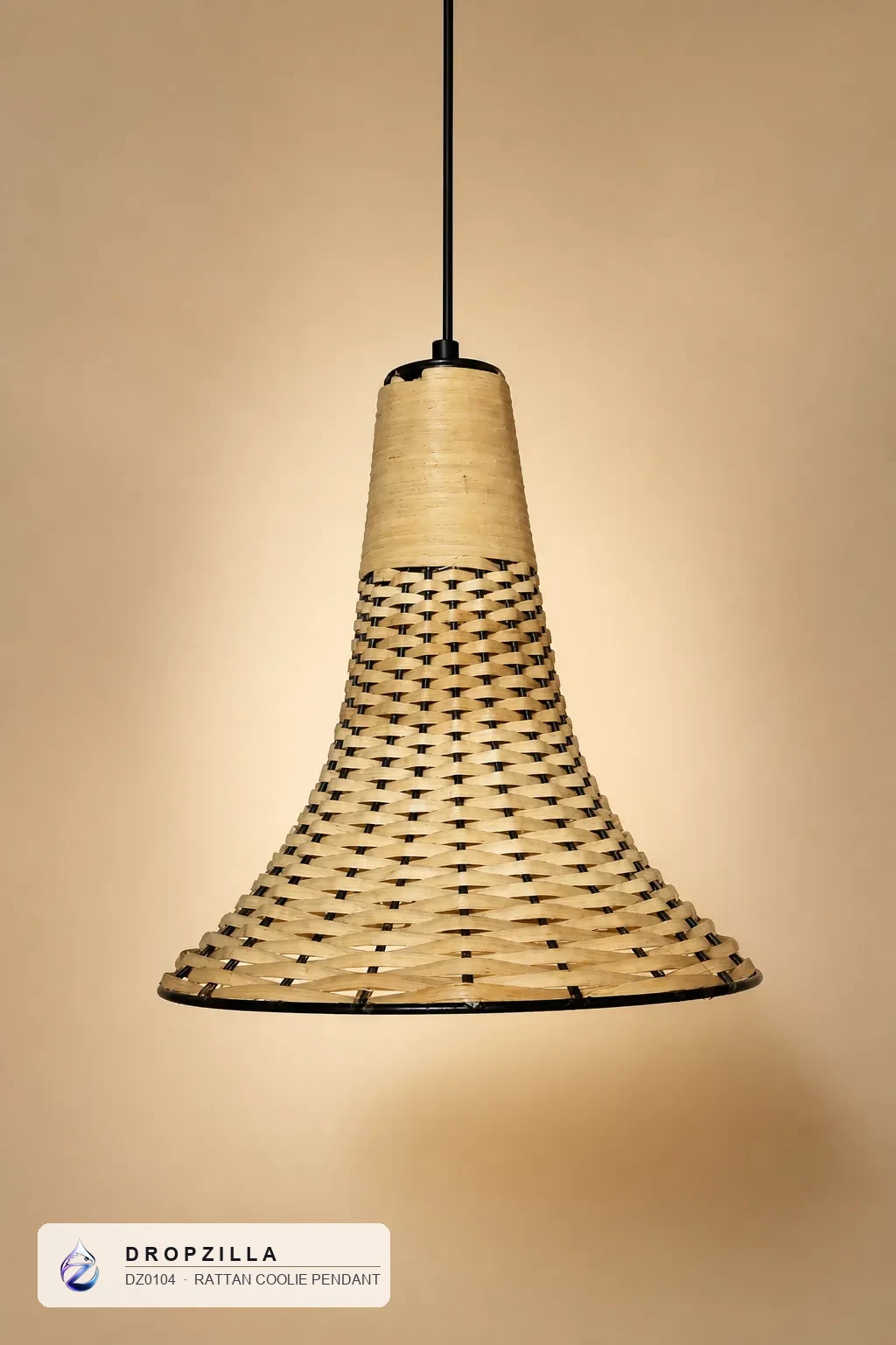 Rattan Coolie Pendant