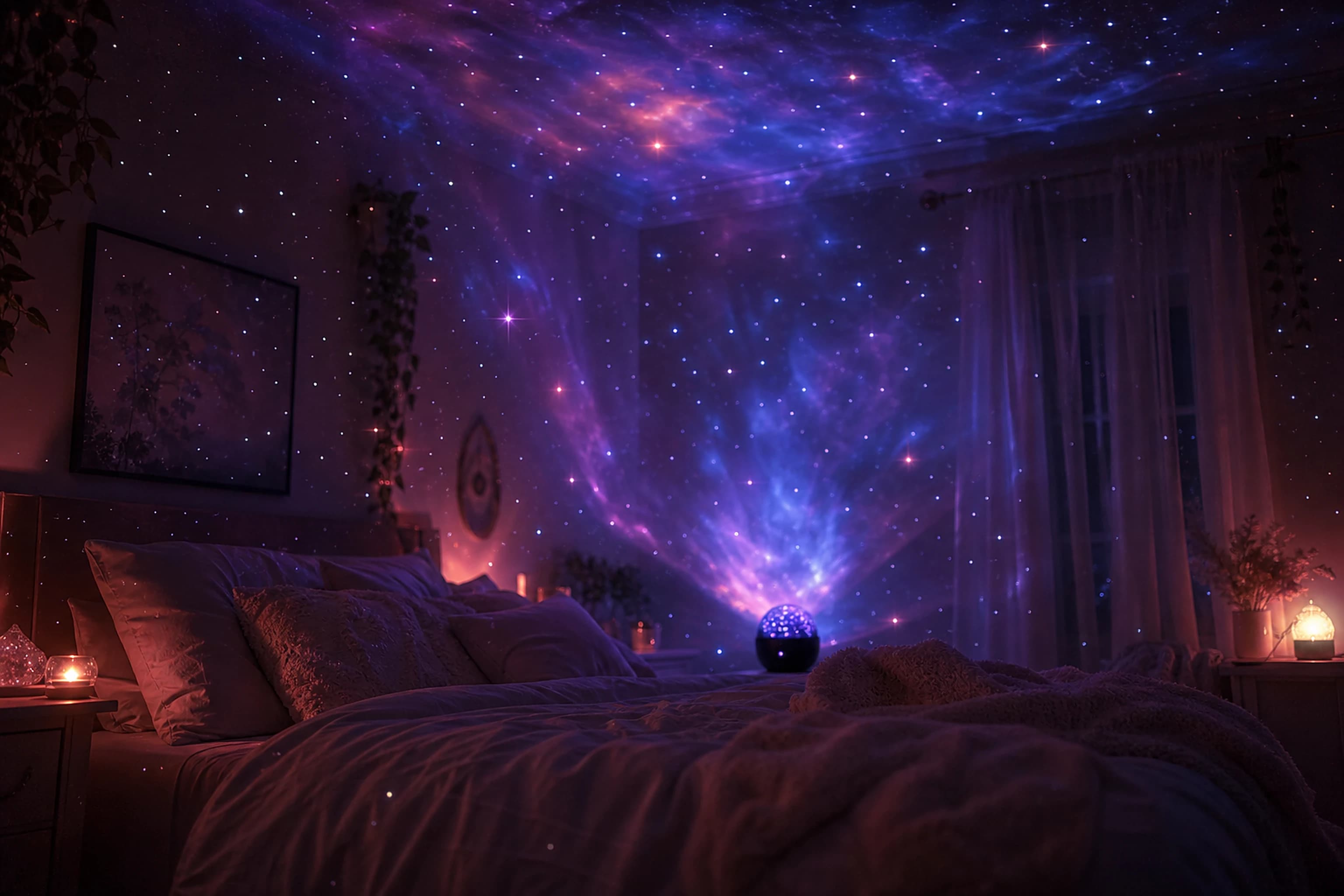 How to set up a galaxy projector for the dreamiest room