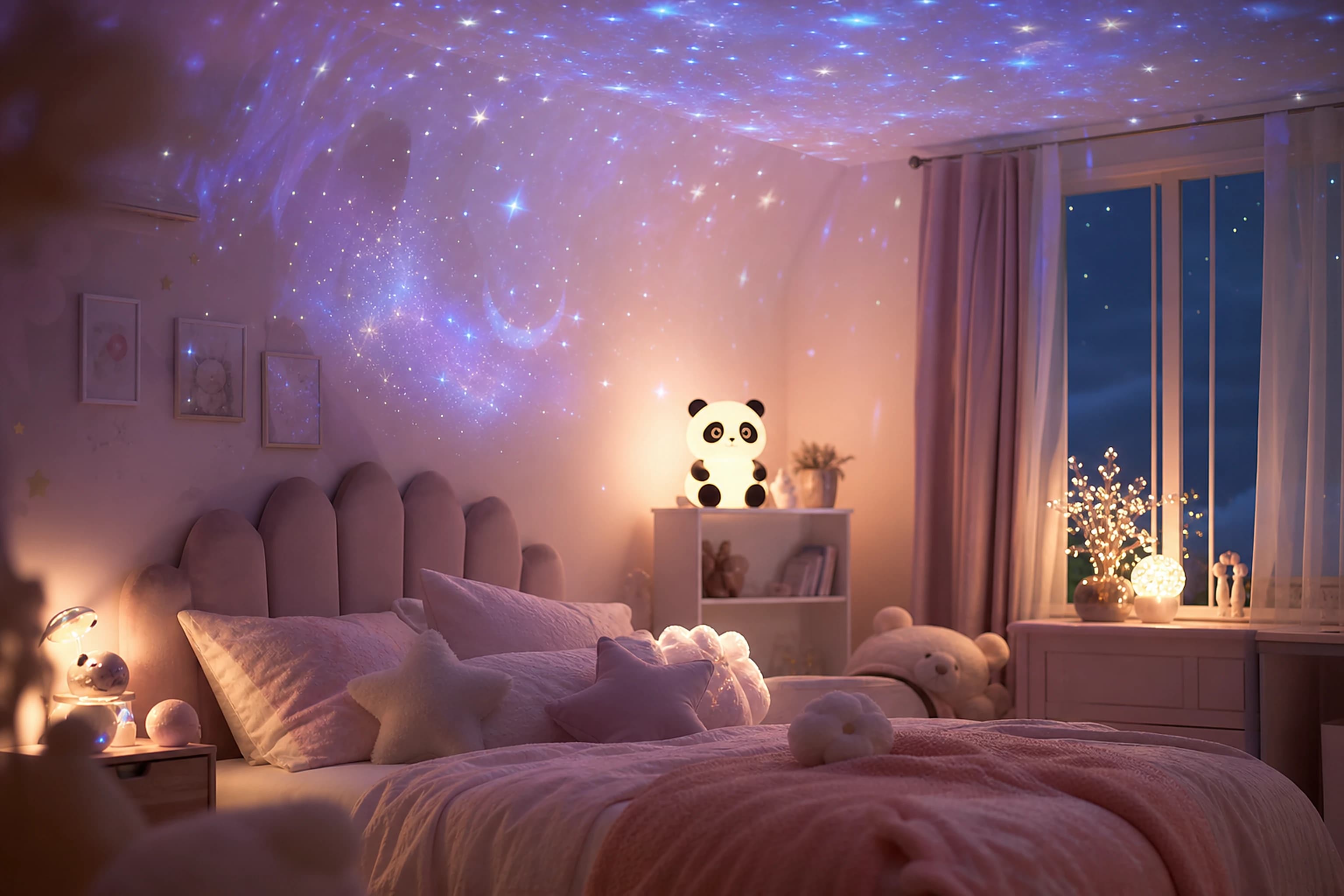 Kids' room styled with Dropzilla lamps