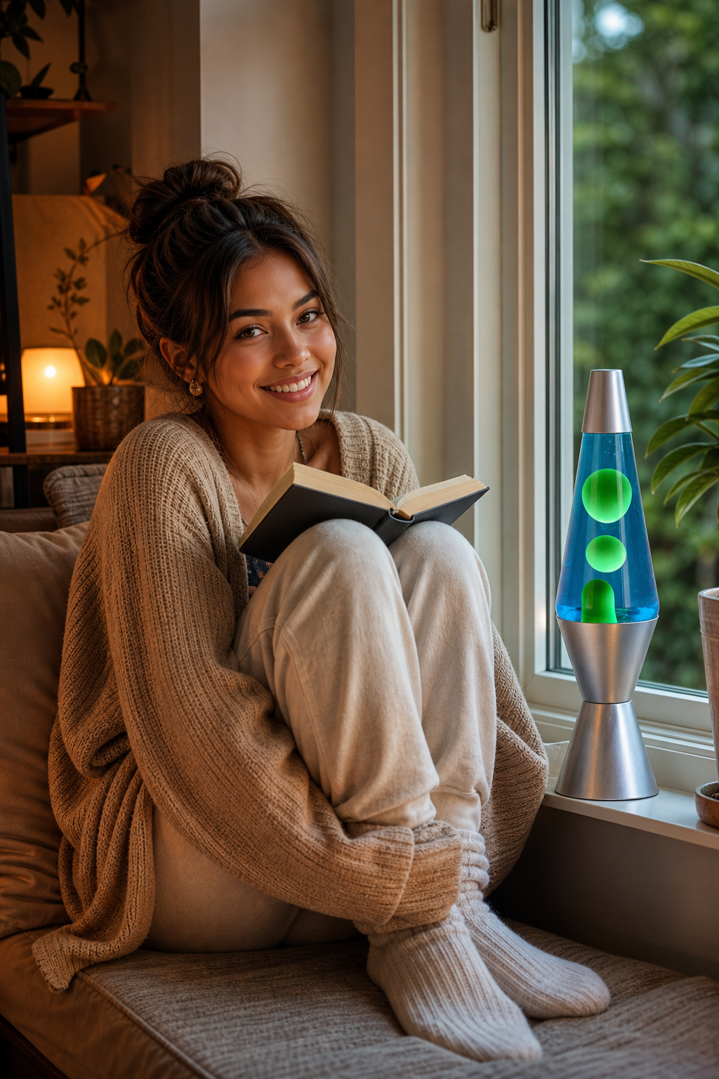 Classic Lava Lamp 14.5″ — Blue & Green